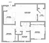 Cypress at Triple Ridge Apartments 2 Bed 1 Bath B Floor Plan